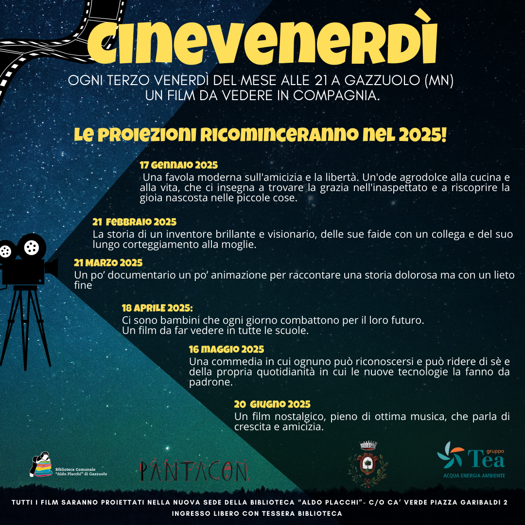 Cinevenerdì - Ed. 2024-2025 - marzo 2025